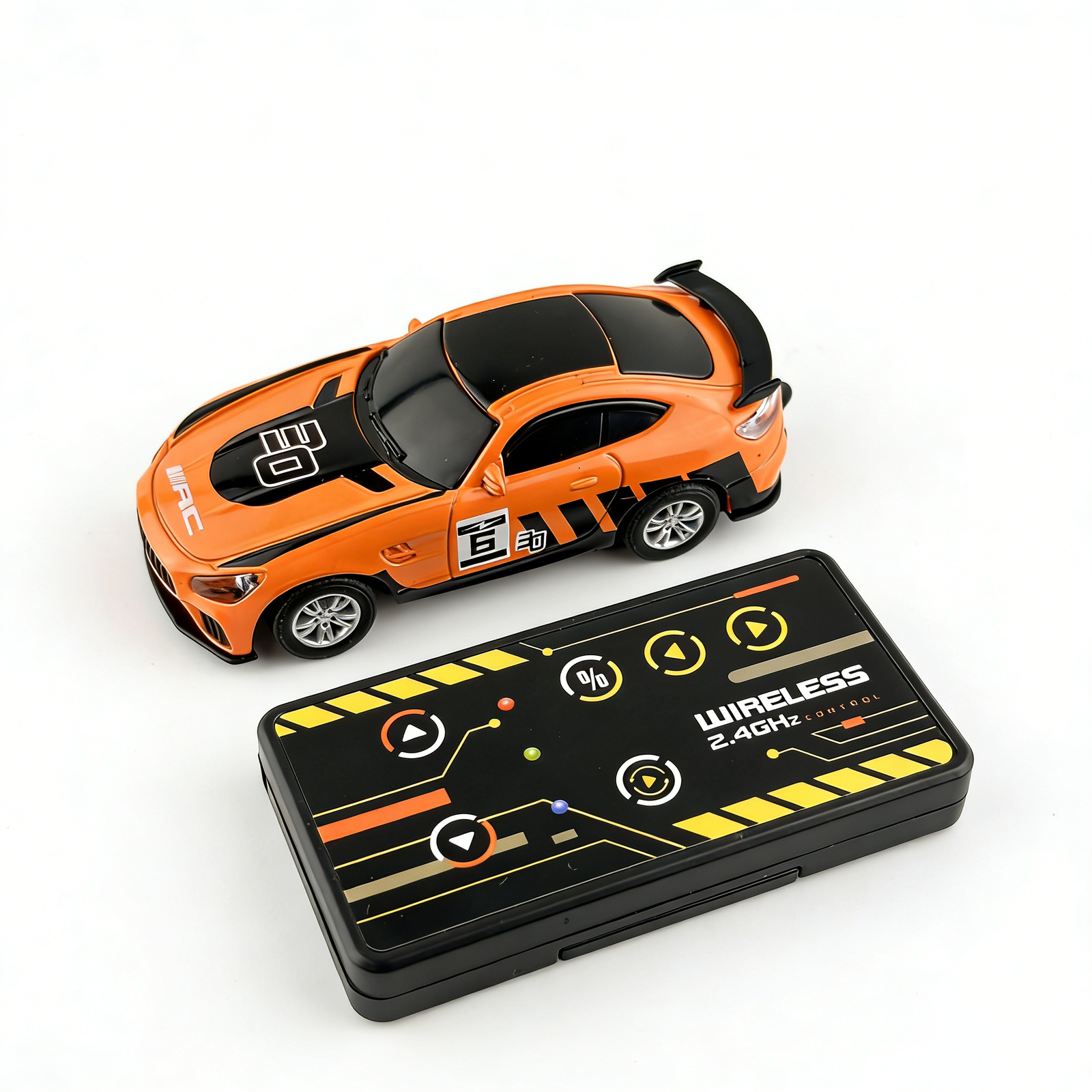 2.4GHz touch control rc racing car orange sports toy